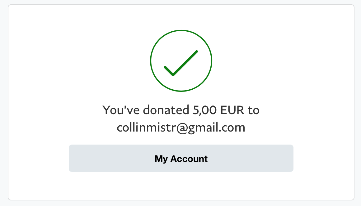 PayPal screenshot of donation to dosdude1